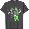 Funny St Patrick’s Day Shamrock Irish Cow Lover Coquette Highland Cow St Patrick’s Day Lucky Irish Cow Lover T-Shirt - Dark