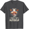 Funny Farm Life T-Shirts, Hoodies, And Gifts SUCK IT UP BUTTERCUP - FUNNY FARM COW SARCASTIC T-Shirt - Dark Heather Grey
