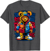 Magical and Funny Teddy Bear lover Gifts Hip Hop Teddy Bear Rap Music T-Shirt - Dark Heather Grey