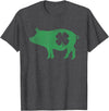 Pig - Shamrock St Patricks Day - Shirts Pig - Shamrock St Patricks Day Saint Paddys Irish Funny T-Shirt - Dark Heather Grey