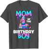 Llama Boys Kids Lovers Creations Llama Mom Shirt - Birthday Boy’s Cute Matching Party Outfit T-Shirt - Dark Heather Grey
