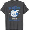 Svalbard T-Shirt Co. Svalbard Polar Bear T Shirt | Norway Northern Lights T-Shirt T-Shirt - Dark Heather Grey