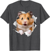Cute Hamster Design for Men Women Kids Animal Hamster Lovers T-Shirt - Dark Heather Grey