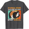 Guinea Pig Designs Guinea Pig Animals Pet - Guinea Pigs are my Spirit Animal T-Shirt - Dark Heather Grey