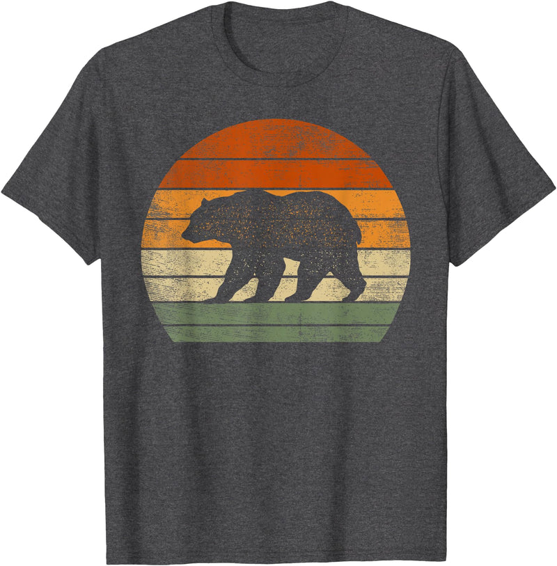 Cute Bear Clothes For Girls Boys Kids Bear Gifts For Women Men Polar Bear Wildlife Print Graphic T-Shirt - Dark Heather Grey