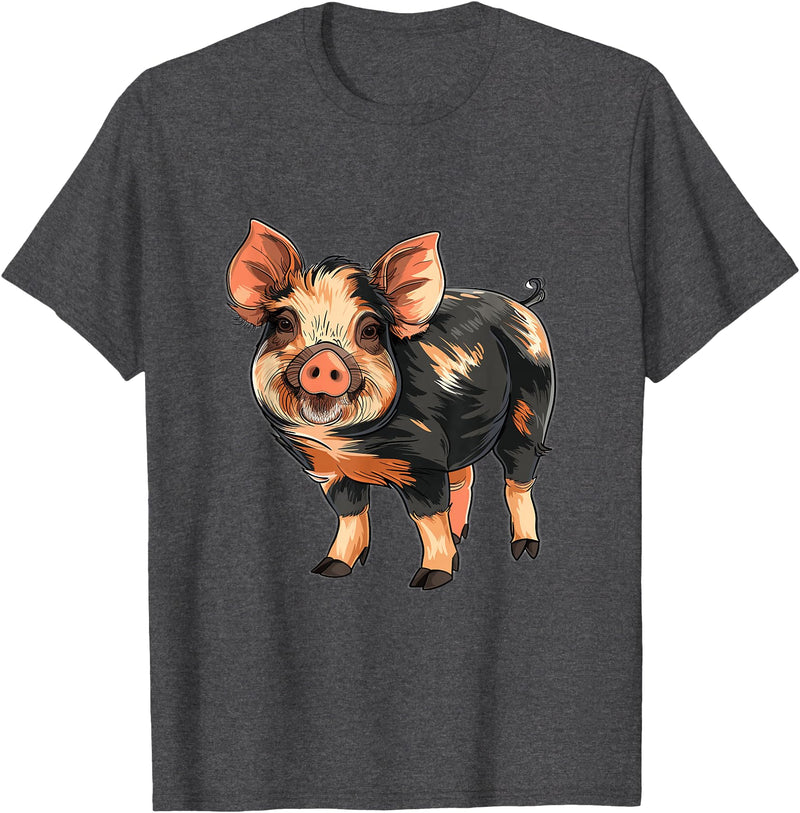 Kune Kune Pig Accessories & KuneKune Clothes Kune Kune Pig Breeder Kune Kune Lover Kune Kune Pig Girl T-Shirt - Dark Heather Grey