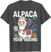 Llama Nurse Lover Gift Co. Alpaca Your Wound Cute Llama Wound Care Nurse T-Shirt - Dark Heather Grey
