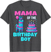gaming gamer Birthday Llama Pinata Family Apparel mama Birthday Boy Llama Pinata Party family mathing women T-Shirt - Dark Heather Grey