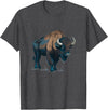 Buffalo Animal Buffalo Bison Animal Costume for Boys and Girls T-Shirt - Dark Heather Grey