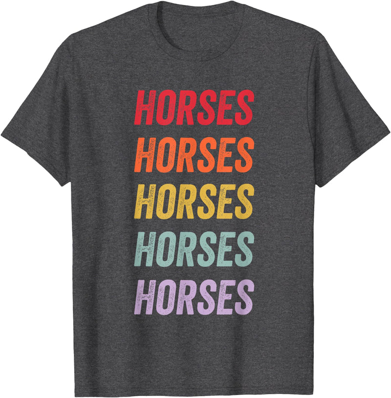 horses Apparel Horses T-Shirt - Dark Heather Grey