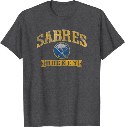 Cow Buffalo Sabres Vintage Hockey Nhl Officially T-Shirt