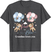 Bear Balloons Boy Or Girl Baby Gender Reveal Tee Bears Pink Or Blue Grandma Loves You Gender Reveal T-Shirt - Dark Heather Grey