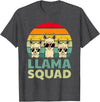 Funny Llama Gift Llama Lover Accessories & Stuff Funny Llama Design for Men Women Llama Alpaca Farm Animal T-Shirt - Dark Heather Grey
