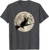 Frenchie Lovers Halloween Design Bulldog Witch Hat French Bulldog Halloween Frenchie Dog on Broom as a Witch T-Shirt for Men