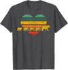 Just for Mom Mama Bear Four Cubs Shirt Retr Heart Mothers Day Gift T-Shirt - Dark Heather Grey