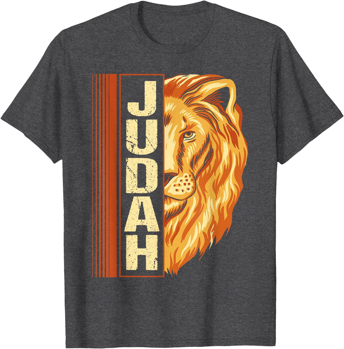 Hebrew Israelite Judah lion Lion of Judah Lion Hebrew Israelites jewish T-Shirt - Dark Heather Grey