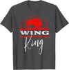 Nickel City Tailgate Gear Buffalo Wing King Legend T-Shirt - Dark Heather Grey