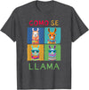 Como se LLAMA Shirts Funny Como Se LLAMA Animal for LLAMA Lovers T-Shirt - Dark Heather Grey
