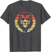 Lion Accessories & Clothing Gifts Women Men Kids Lion Retro Style Vintage T-Shirt - Dark Heather Grey