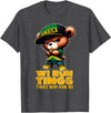 Jamaican Gifts for proud Jamaican Men, Women, Kids WI RUN TINGS Teddy Bear Jamaica Flag Shirt Jamaican Clothing T-Shirt - Dark Heather Grey