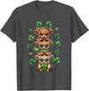 St Patricks Day Highland Cow Lucky Irish Shamrock Funny St Patrick's Day Highland Cow Lucky Shamrock Irish T-Shirt - Dark