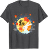 Cute Rabbit Lantern Chinese Mid-Autumn Festival Kids Adults T-Shirt in Dark Heather Grey