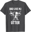 Lustige Kühe Bauernhof Papa Farming Leben Kuh Papa wie Keine Utter Funny Father's Day Animal Word Game T-Shirt - Dark