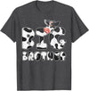 Cow Pattern Print Family Tee For Mom Dad Kids Cow Big Brother Birthday Funny Family Matching Bro Family T-Shirt - Dark