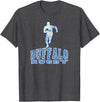 Vintage Buffalo Rugby Merch Vintage Buffalo Rugby with Rugby Player T-Shirt - Dark Heather Grey