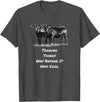 Cow Angus Tagging Things Way Before It Was Cool Black Angus T-Shirt - Dark Heather Grey