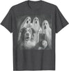 Spooky Aussie Moments Australian Shepherd Selfie Funny Ghost Halloween T-Shirt - Dark Heather Grey