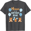 Balloons Birthday Party Matching Family Tee Birthday Bear Grandma Mimi Of The Birthday Boy T-Shirt - Dark Heather Grey