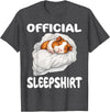 Official Sleep Pajamas Nightgown Sleepwear Co. Guinea Pig Official Sleepshirt Pajamas Nightgown T-Shirt - Dark Heather Grey