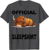 Official Sleep Pajamas Nightgown Sleepwear Co. Scottish Highland Cow Official Sleepshirt Pajamas Nightgown T-Shirt - Dark