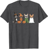 Cute Fall Chihuahua Dog Owner Halloween T-Shirt - Dark Heather Grey