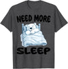Polar Bear Pajamas & Nightgown .Co Cute Polar Bear Need More Sleep Pajamas Nightgown T-Shirt - Dark Heather Grey