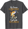 Fisherman & Fishing T-Shirts Funny Shirt "Natürlich ich komme schnell Ich habe Fische zum Fangen" [German Language] T-Shirt - Dark Heather Grey