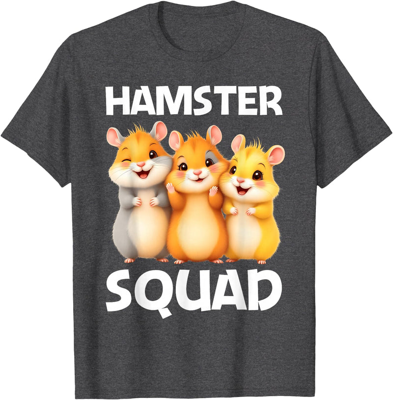 Cute Hamster Design for Men Women Kids Dwarf Hamster Lovers T-Shirt - Dark Heather Grey