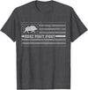 Shoppzee Wild Pig Hunting Wild Boar Hunting Shirts Pig Call For Hunting Shirt Here Piggy Piggy Hog Hunting Shir T-Shirt - Dark Heather Grey