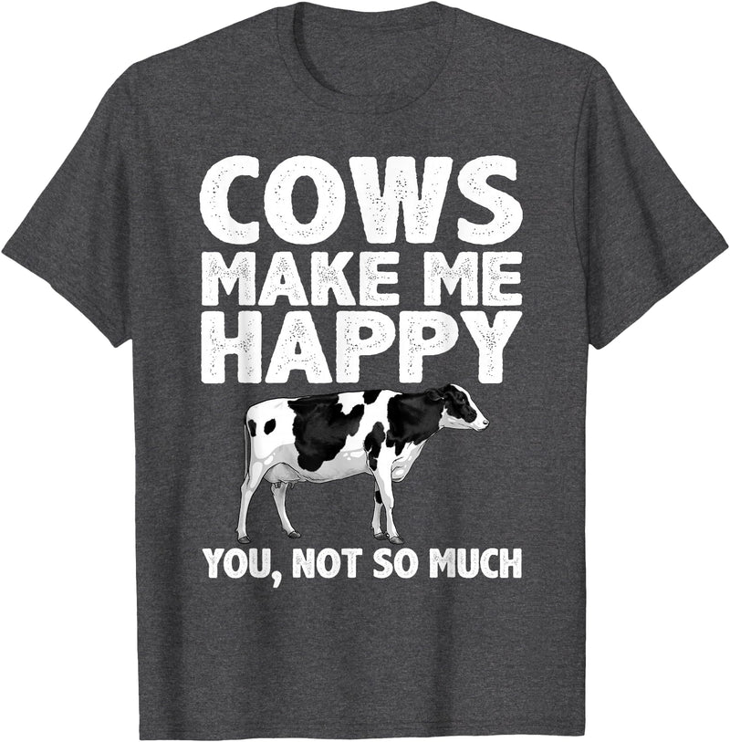 Cow Gift Cow Lover Accessories Cattle Farmer Stuff Cool Cow Art For Men Women Cow Farmer Dairy Cows Farm Animal T-Shirt -