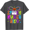 Coquette Halloween Nurse Aide Ghost Spooky Nurse Aide Halloween Nursing Aide Preppy T-Shirt - Dark Heather Grey