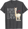 Llama Family Tees NYC Mama Llama Gift Funny Matching Family Tribe Mom Mommy Mum T-Shirt - Dark Heather Grey