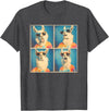 Tie-Dye Animal Groovy Llama Lover Men Women Kids Colorful Hippie Llama Wearing Tie Dye Llama Lovers T-Shirt - Dark Heather Grey