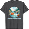 Fun National Parks Alaska Katmai National Park Alaska Brooks Falls Salmon Bears T-Shirt - Dark Heather Grey