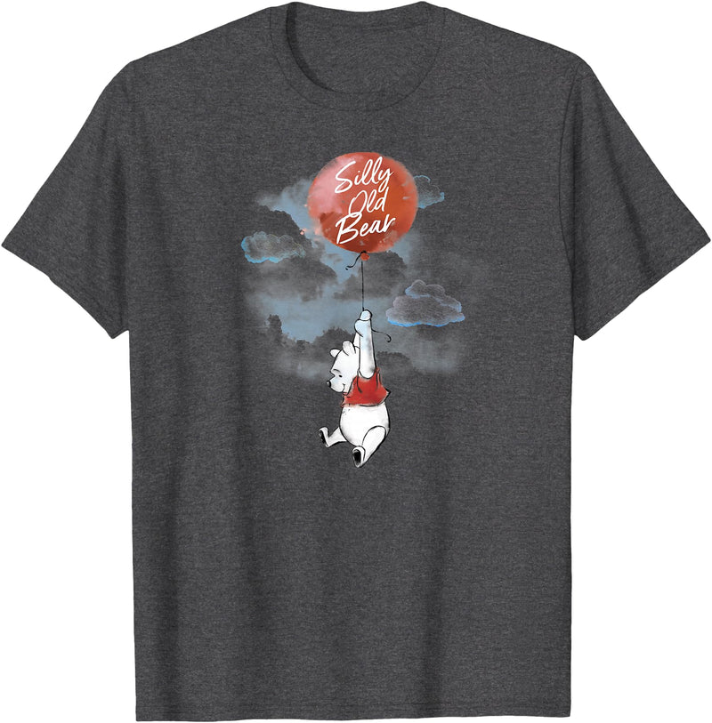Disney Winnie The Pooh - Silly Old Bear Balloon T-Shirt - Dark Heather Grey