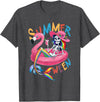 Summer Halloween Summerween Summerween Mermaid Skeleton Flamingo Summer Halloween Women T-Shirt - Dark Heather Grey