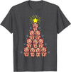 Piggy Go Cute Pig Christmas Tree Gift Shirt Farm Piggies T-Shirt - Dark Heather Grey
