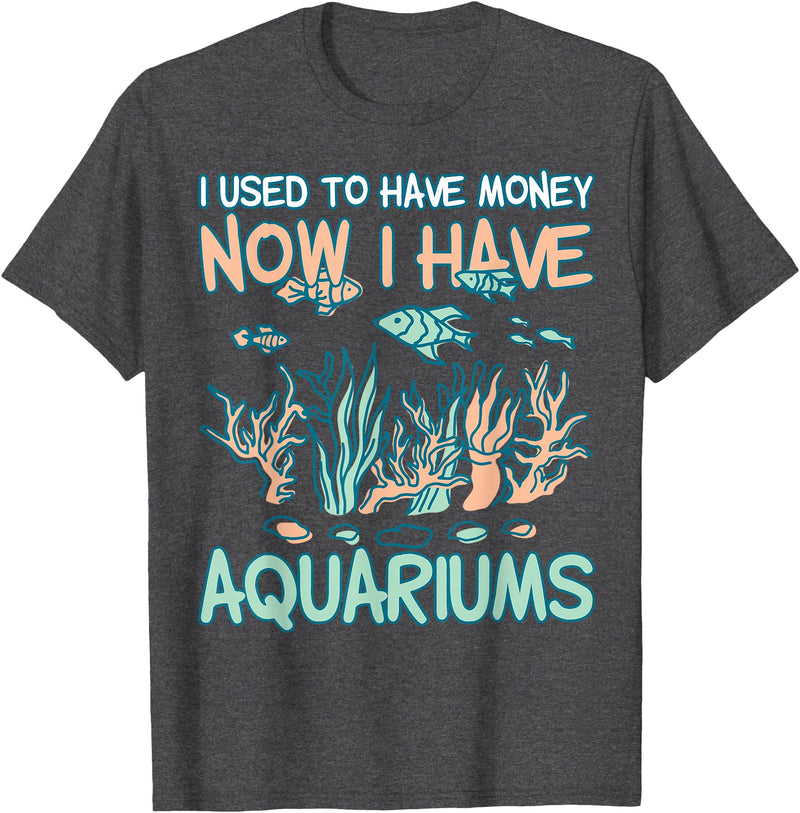 Aquarianer Zierfische Aquarien Aquarium fish-keeping T-Shirt - Dark Heather Grey