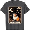 The Guinea Pig Tarot Card Women Men Kids Stars with Moon T-Shirt - Dark Heather Grey