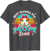 Guinea Pig Mom BY TEERA Guinea Pig Mom Funny Guinea Pigs Lover Owner Women T-Shirt - Dark Heather Grey